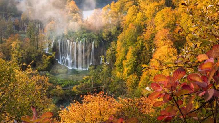 Plitvice Lakes in Autumn